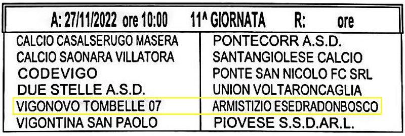 11^ Giornata Armistizio Esedra don Bosco Padova Allievi Provinciali U17 Girone C SS 2022-2023 gare